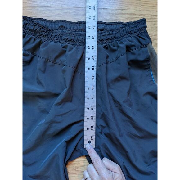 Nike Drifit Athletic Shorts Size M Colorful Blue Gray Swoosh Logo - Picture 7 of 10